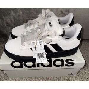 Adidas US 10.5 Men's Gray/Black Suede Comfort Retro Grand Court Alpha IH1287